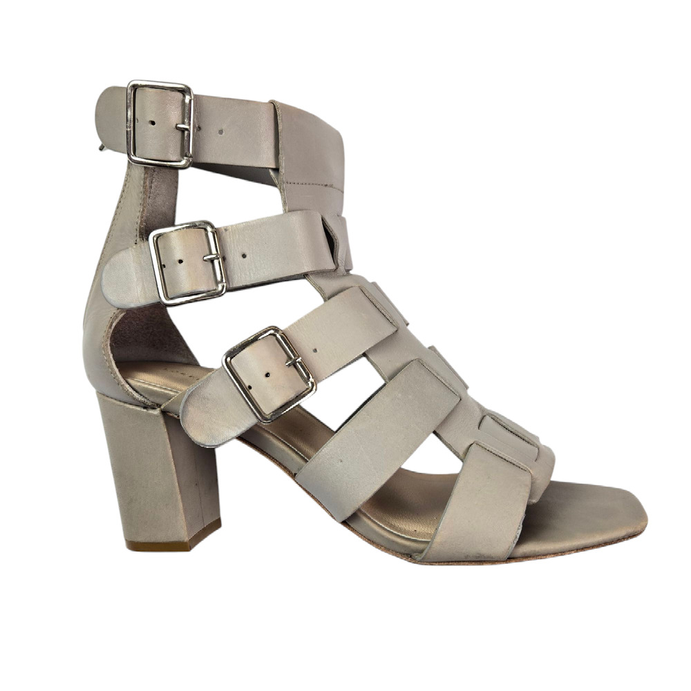 Loeffler Randall Gladiator Block Heels Size 7 Gra… - image 5